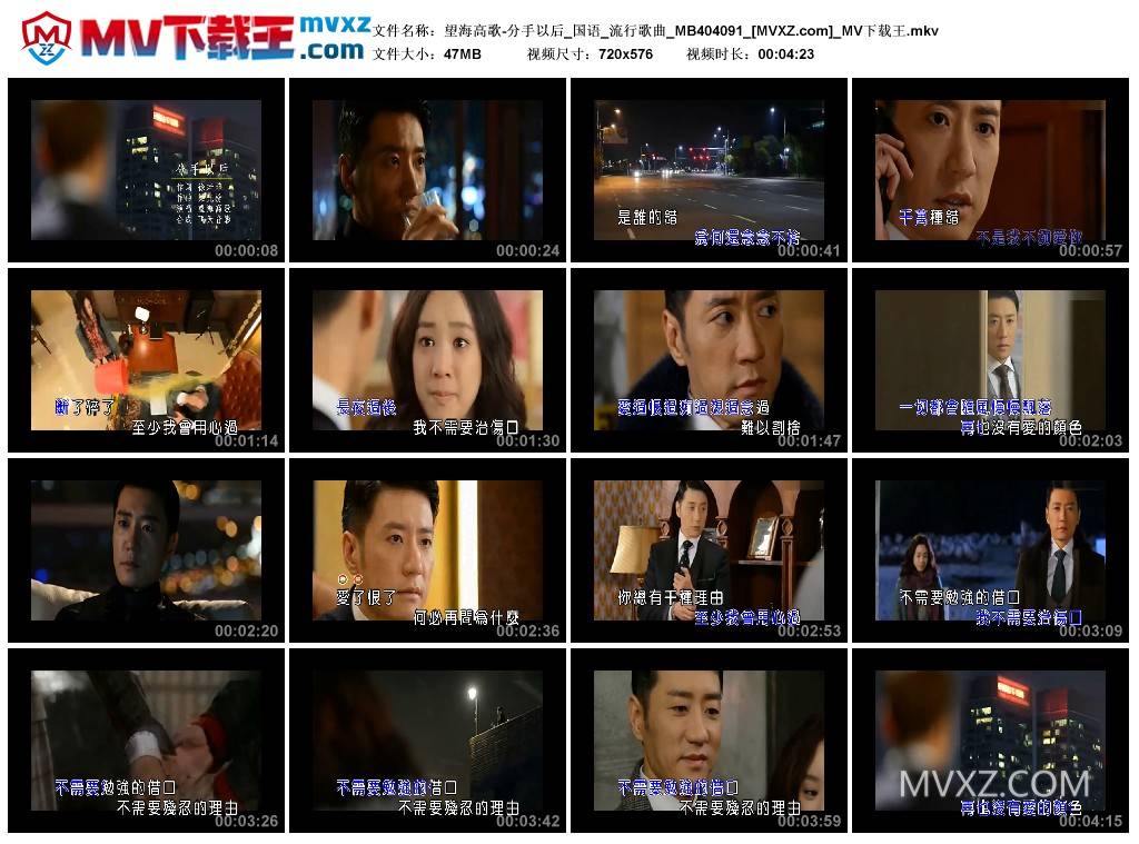 望海高歌-分手以后_国语_流行歌曲_MB404091